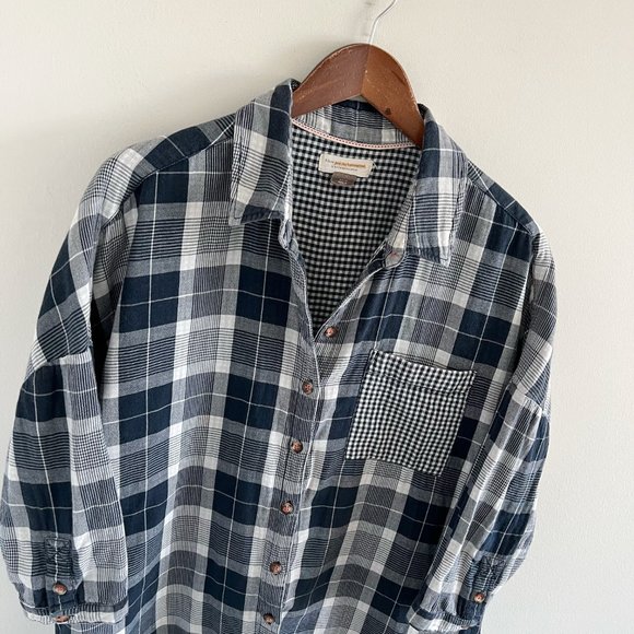 Anthropologie Pilcro & The Letterpress Bo Boyfriend Plaid Oversized Shir… - Picture 3 of 8